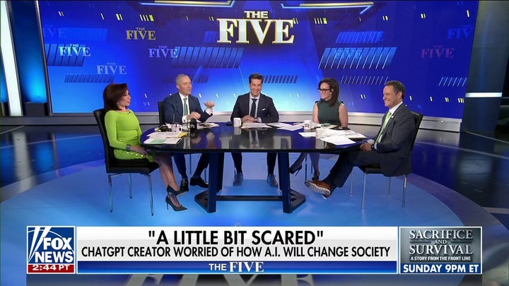 'The Five': ChatGPT creator is a 'little bit scared' of his own creation