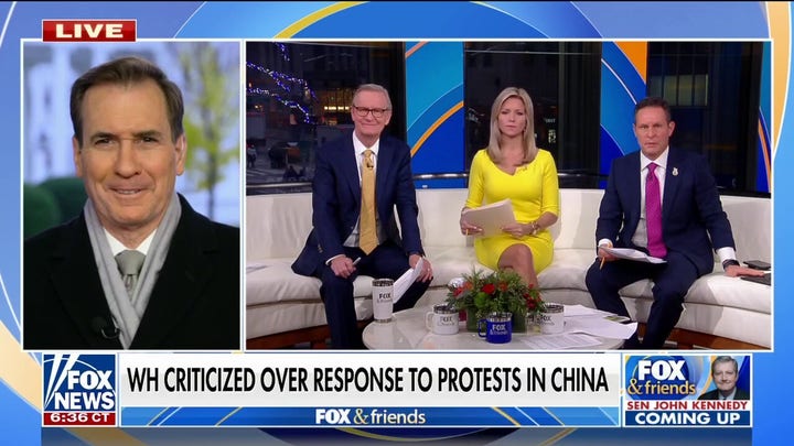 Biden admin grilled for being too 'soft' on China as protests over COVID lockdowns continue
