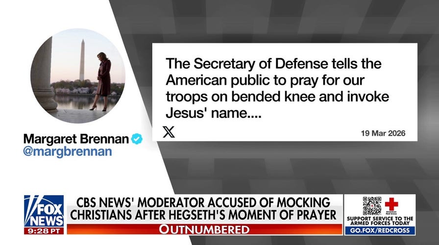 CBS News moderator faces backlash for mocking Pete Hegseth's supplication for troops