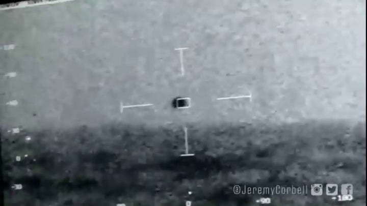 A UFO appears to disappear in the water without making a splash