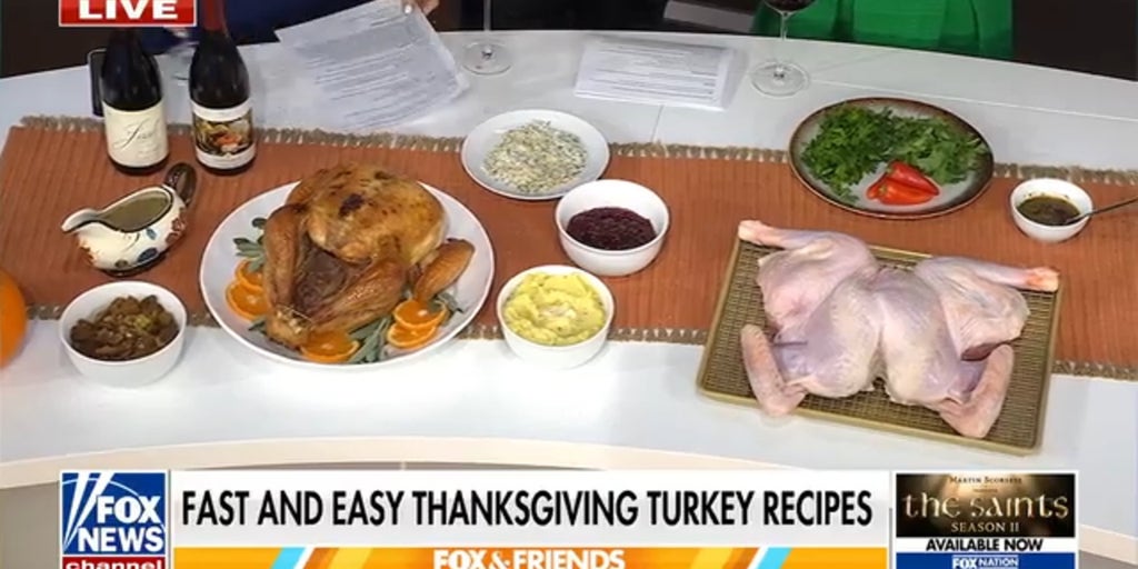 Chef shares fast, easy recipes for the perfect Thanksgiving turkey