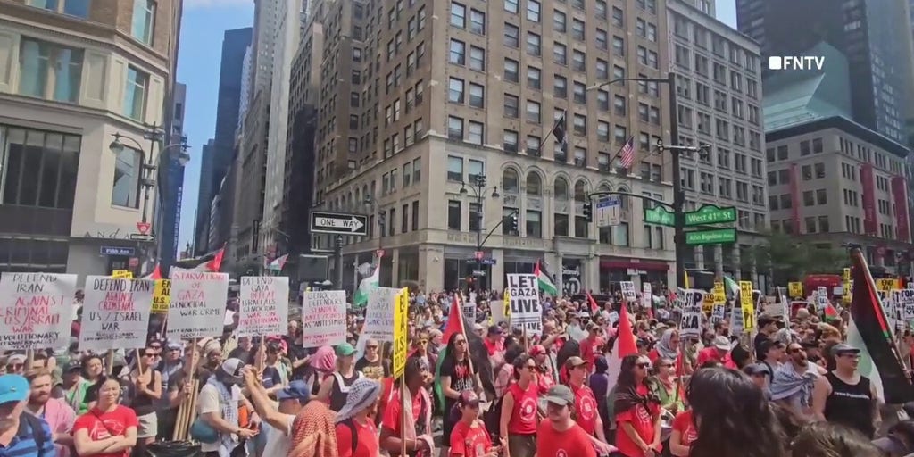 Thousands of pro-Palestine demonstrators rally in New York