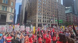 Thousands of pro-Palestine demonstrators rally in New York