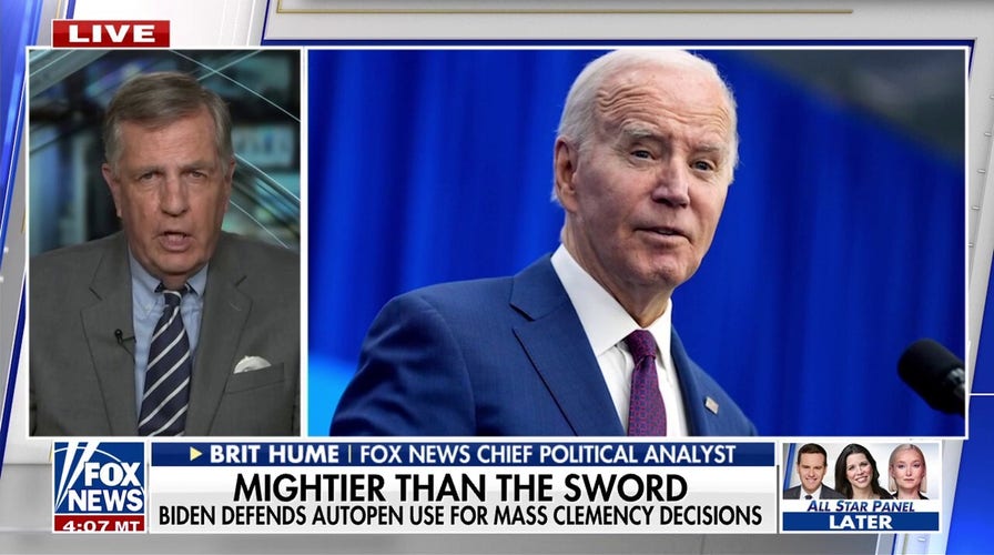 This is 'a little bit strange' about Biden's pardons: Brit Hume