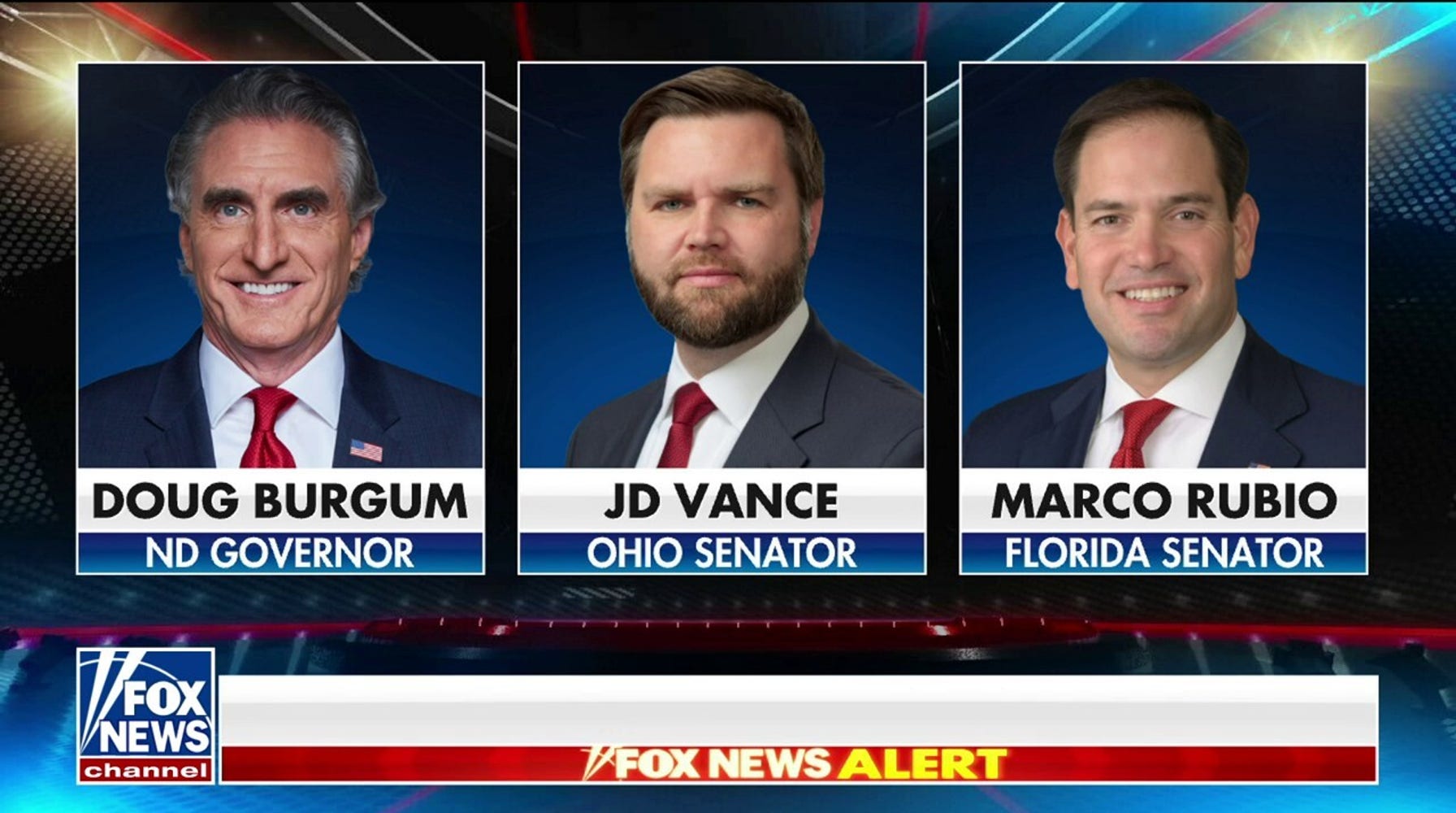 Trump's VP Shortlist Narrows: Vance, Burgum, and Rubio Emerge as Top Contenders