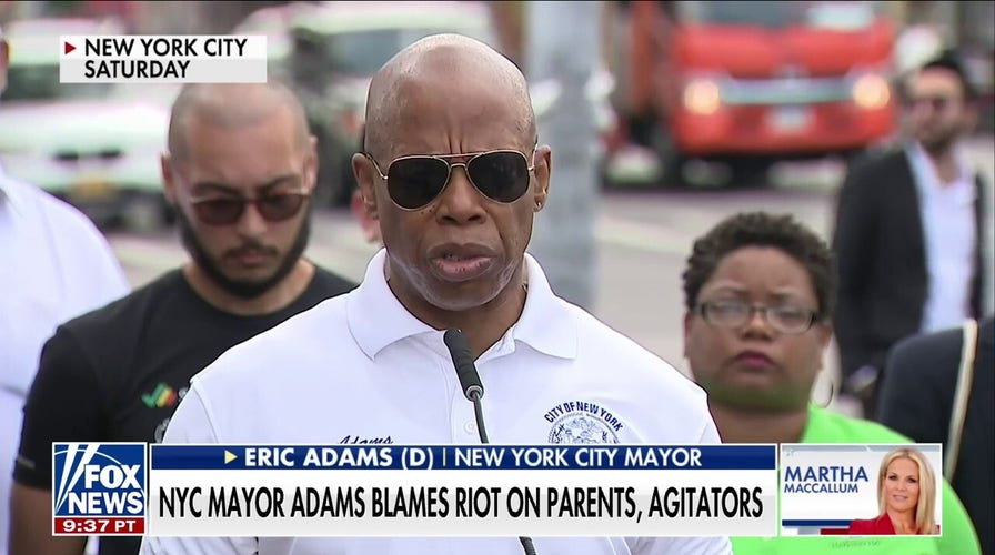 NYC Mayor Eric Adams blames parenting, social media for teen riot