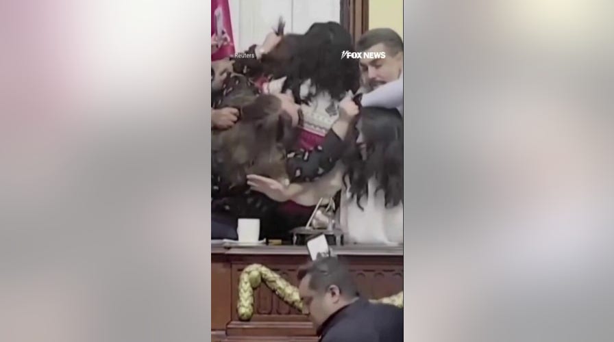 Mexico lawmakers BRAWL after debate spirals out of control