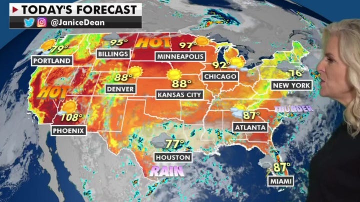 National weather forecast for June 4