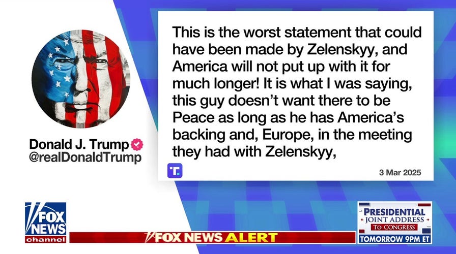 Trump fires back at Zelenskyy: 'This is the worst statement that could have been made'