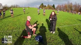 Game on! Rugby player fakes injury, then proposes: See the sweet video - Fox News