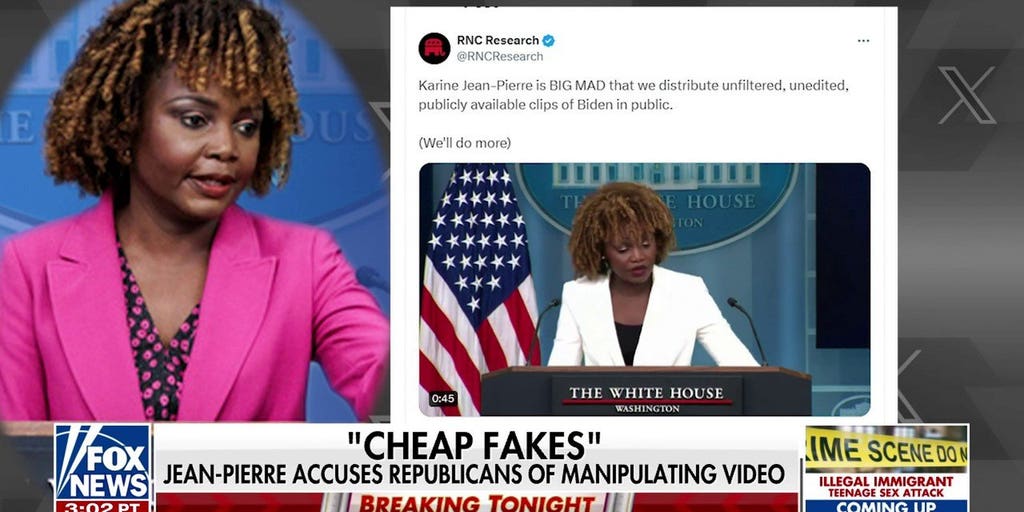 Karine Jean-Pierre claims awkward viral Biden videos are 'cheap fakes ...