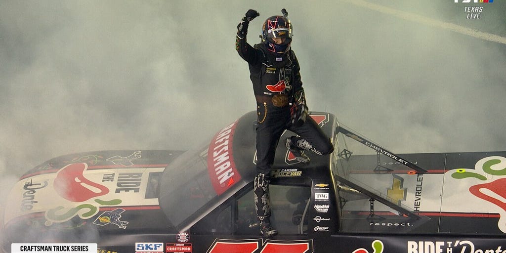 FINAL LAPS: Carson Hocevar takes checkered flag in overtime at SpeedyCash.com 250 at Texas Motor Speedway