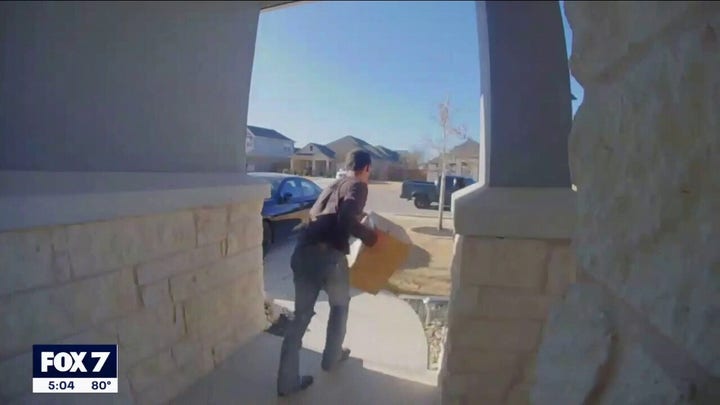 Porch pirate caught on camera stealing multiple packages in Texas neighborhood