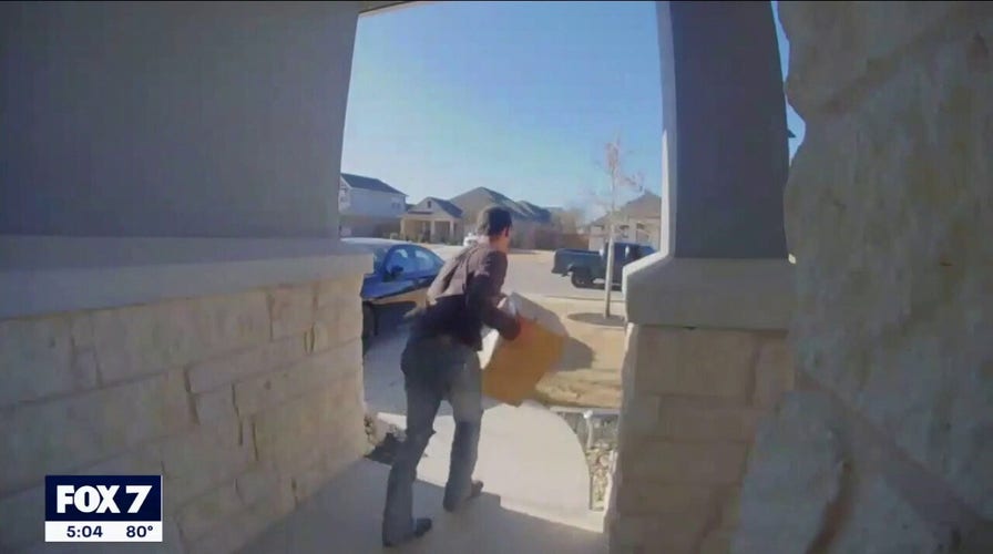 Porch pirate caught on camera stealing multiple packages in Texas neighborhood