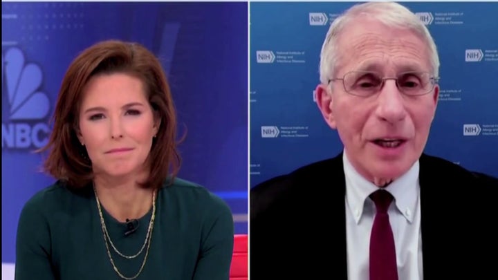 MSNBC host delighted as Fauci says he won't leave his government post