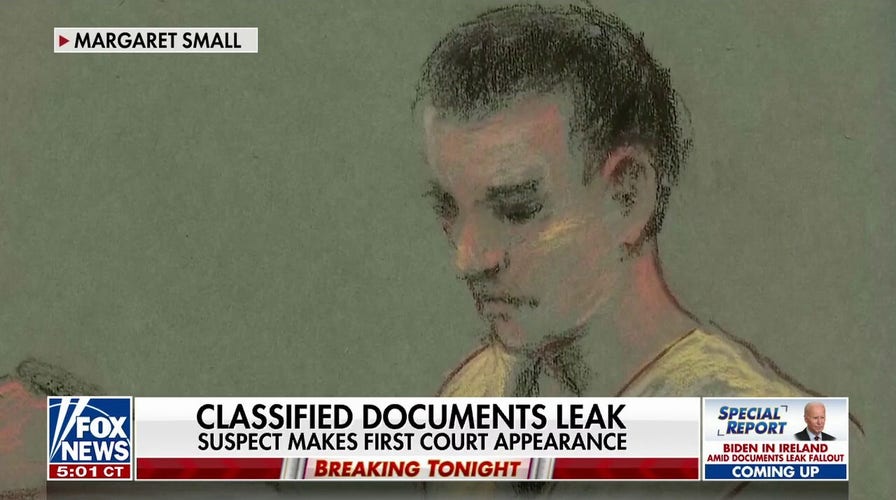 National security leak suspect makes first court appearance