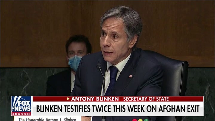 Blinken testifies twice this week on Afghanistan exit