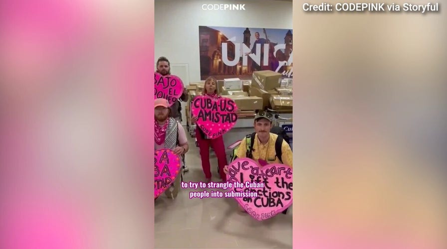 Far-left CodePink activists onshore successful Cuba to protestation Trump sanctions