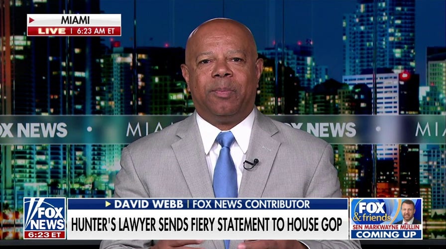 Hunter Biden’s legal team statement to House GOP 'all about deflection': David Webb