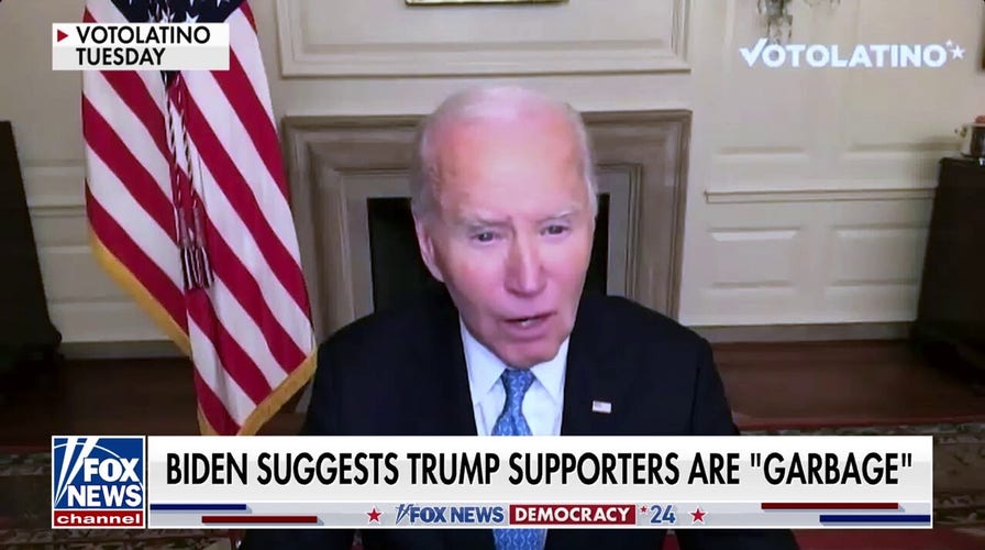 White House in damage control mode after Biden appears to call Trump supporters 'garbage'