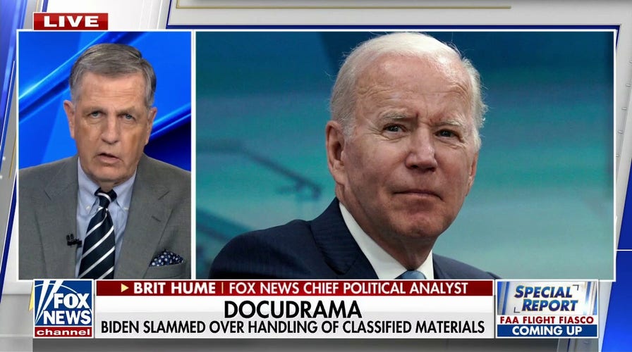 Brit Hume: Development of Biden documents in two locations is probably the best news Trump has had in a long time