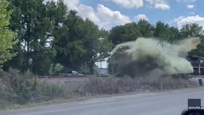 Train in Virginia slams into septic truck