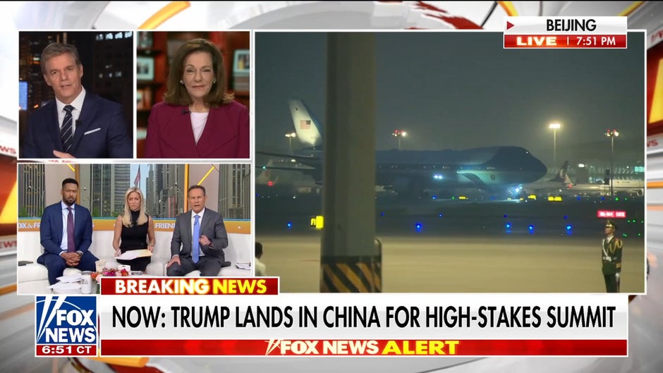 Trump arrives in Beijing for high-stakes summit with China's President Xi