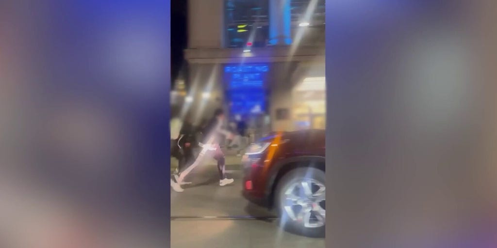 Rowdy crowds of teens flood downtown Detroit during a chaotic 'takeover'
