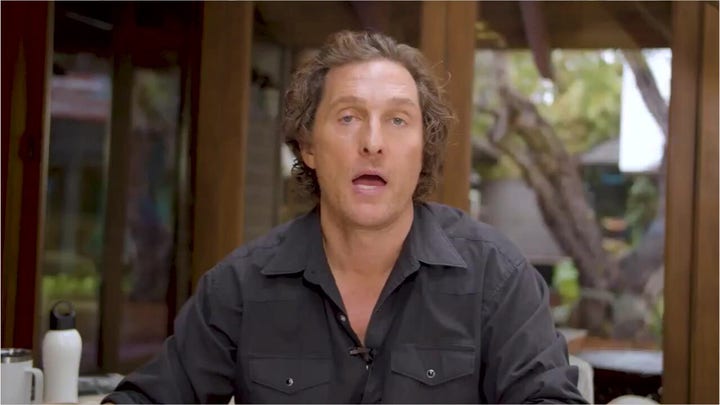 Matthew McConaughey is asking for unity to fight the coronavirus