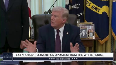 President Trump suggests US will finish in Iran in two to 3 weeks