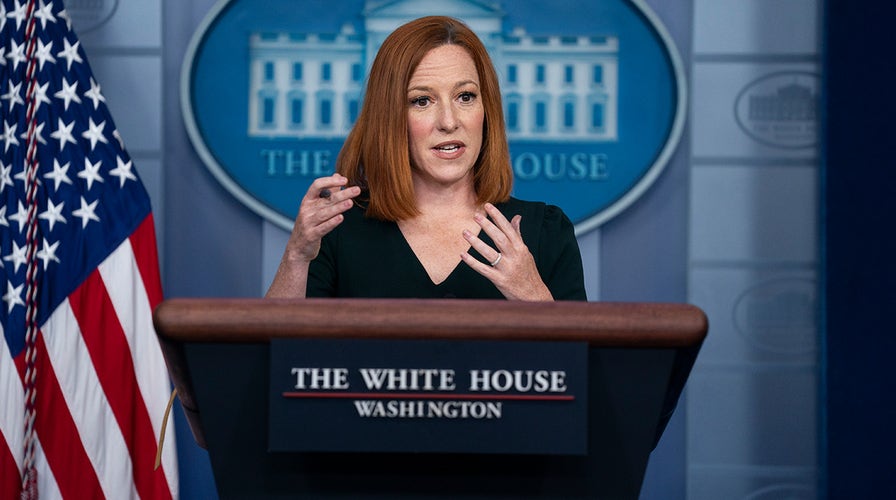 White House press secretary Jen Psaki holds a briefing