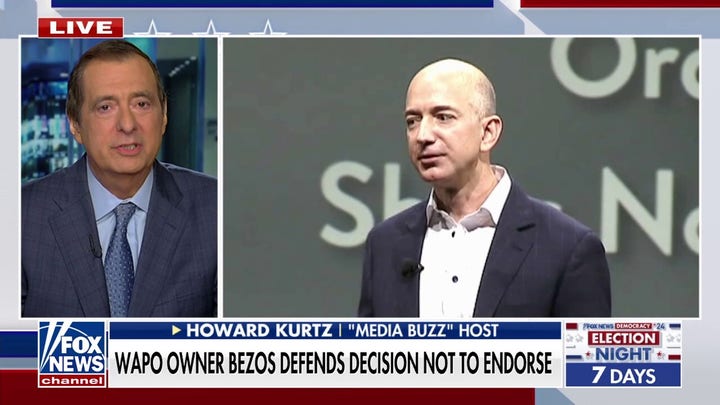 Bezos’ ‘colossal blunder’ has set Washington Post back 10 years, Howard Kurtz says