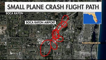 Small plane crash flight path