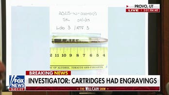 Investigator reads etchings on cartridges recovered from Charlie Kirk assassination