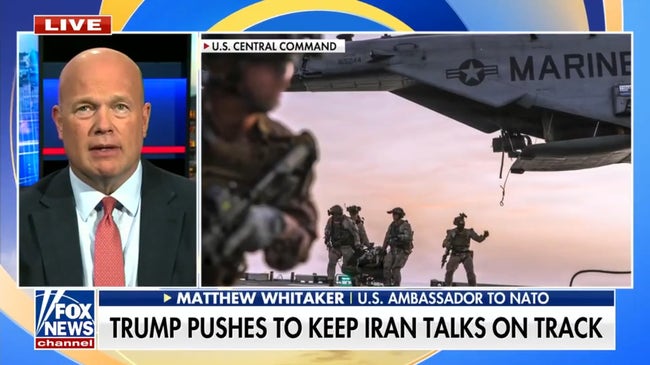 NATO Ambassador Matthew Whitaker says Trump holds all cards in Iran talks
