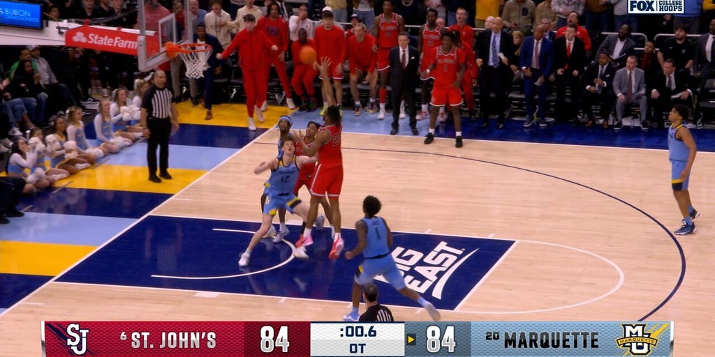 St. John's Zuby Ejiofor nails buzzer-beater to beat Marquette in OT
