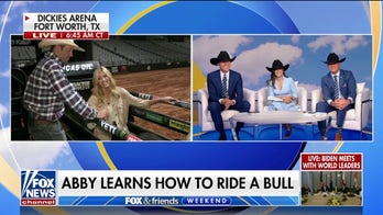 Fox Nation's Abby Hornacek gets up close and personal will bull 'Black Ice'