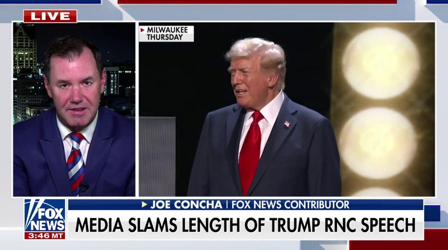 Media rips Trump's RNC acceptance speech after he breaks record for longest in convention history