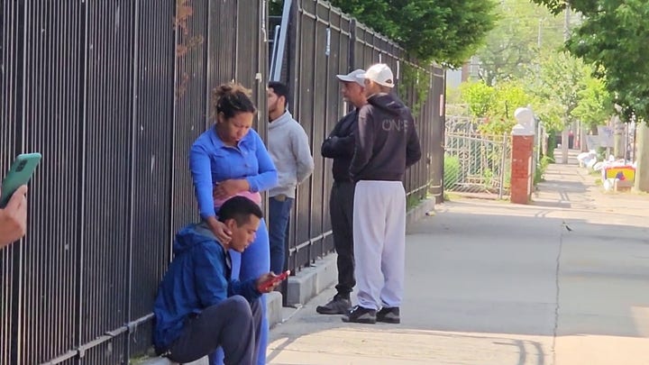 Migrants spotted outside Coney Island elementary school in NY