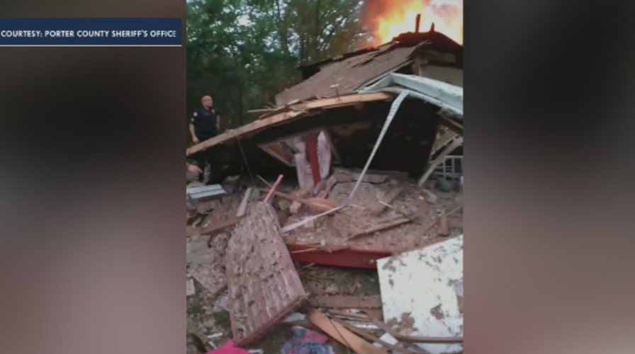 WARNING GRAPHIC VIDEO: Dramatic rescue of child following Indiana home explosion