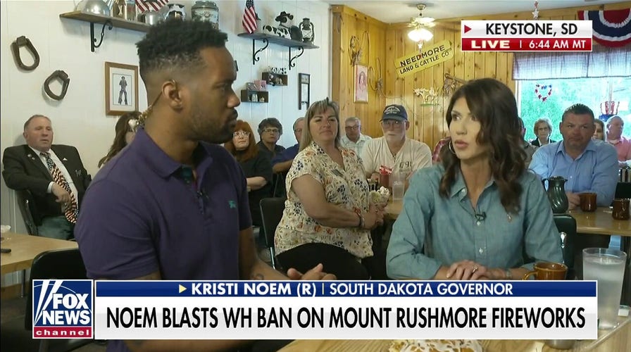 Gov. Noem says Biden admin refused to issue Mount Rushmore fireworks permits, provided no explanation