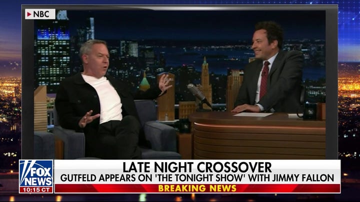 Gutfeld appears on Fallon as Trump blasts other late-night comedians