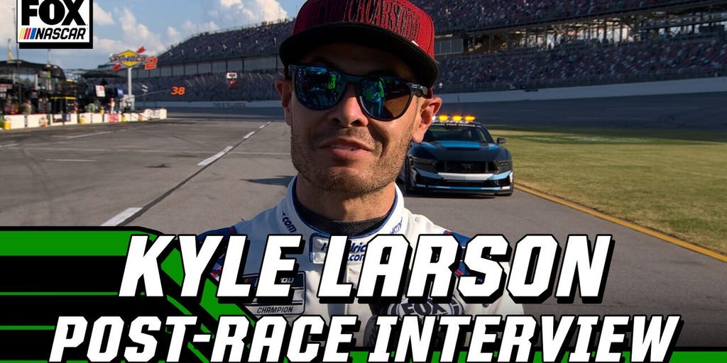 Kyle Larson's post-race interview from Talladega Superspeedway | NASCAR on FOX