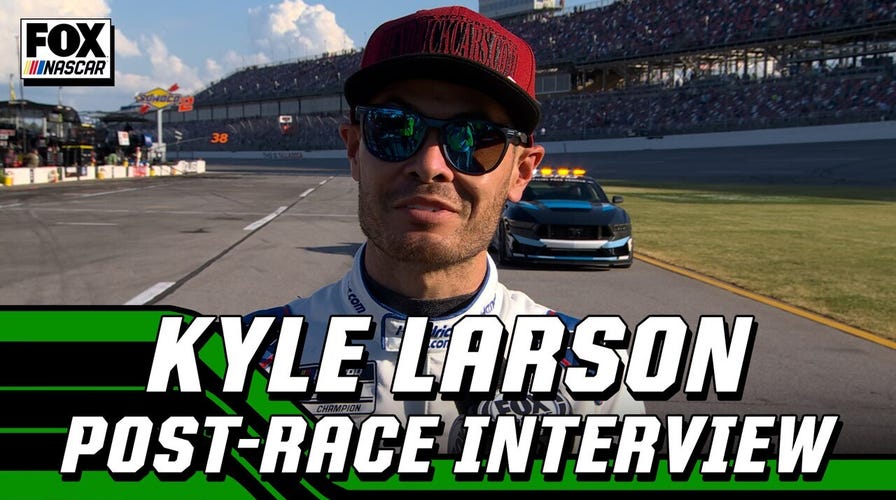 Kyle Larson's post-race interview from Talladega Superspeedway | NASCAR on FOX