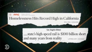 'The Daily Show' hammers 'leading man' Gavin Newsom on homelessness, high-speed rail