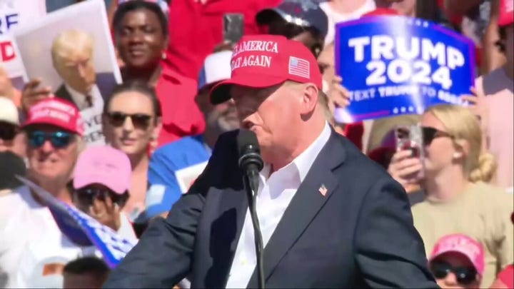 Trump tells Virginia voters to ask themselves if US 'can survive four more years' of Biden