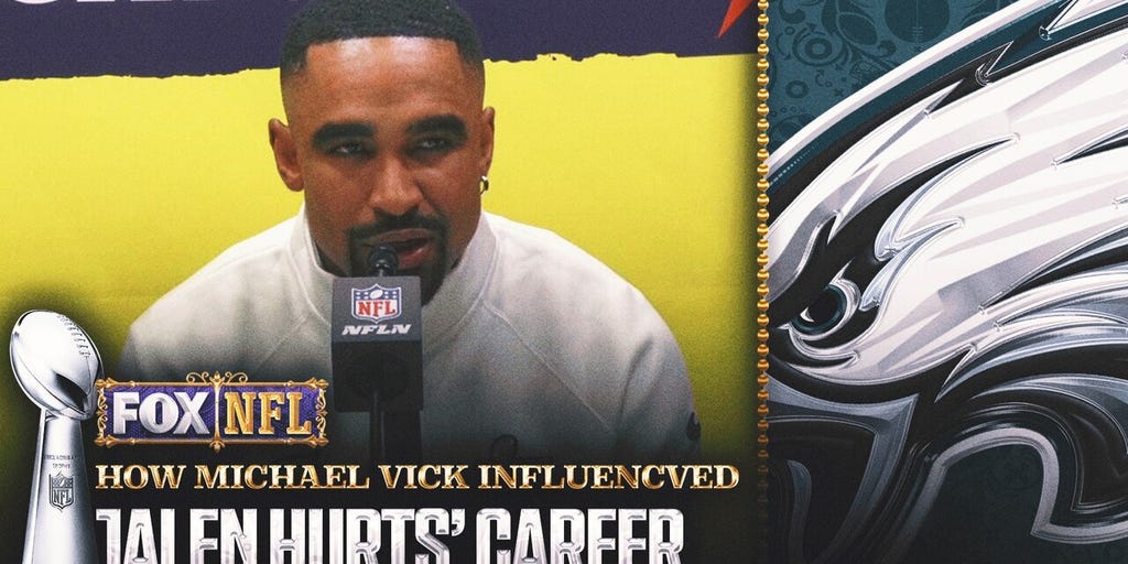 Jalen Hurts on Michael Vick: 'He paved the way for all of us' | SBLIX Opening Night