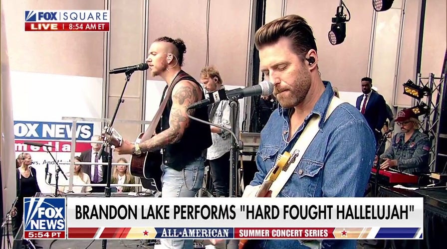 Brandon Lake performs 'Hard Fought Hallelujah' live on 'Fox & Friends'