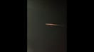 Space object lights up sky in rare video