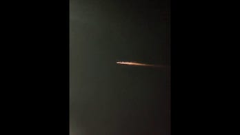 Space object lights up sky in rare video